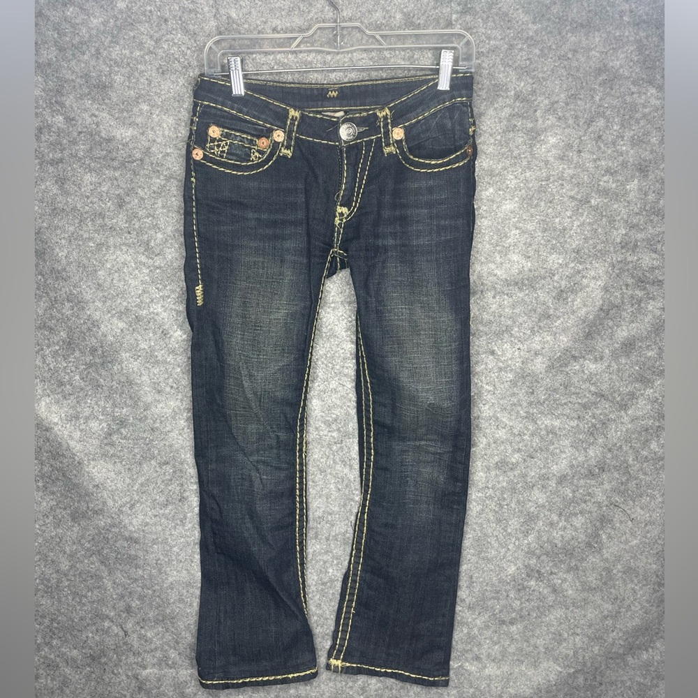 True Religion Women's Joey Big T Jeans Vera Cruz Dark Wash  Size 26 READ